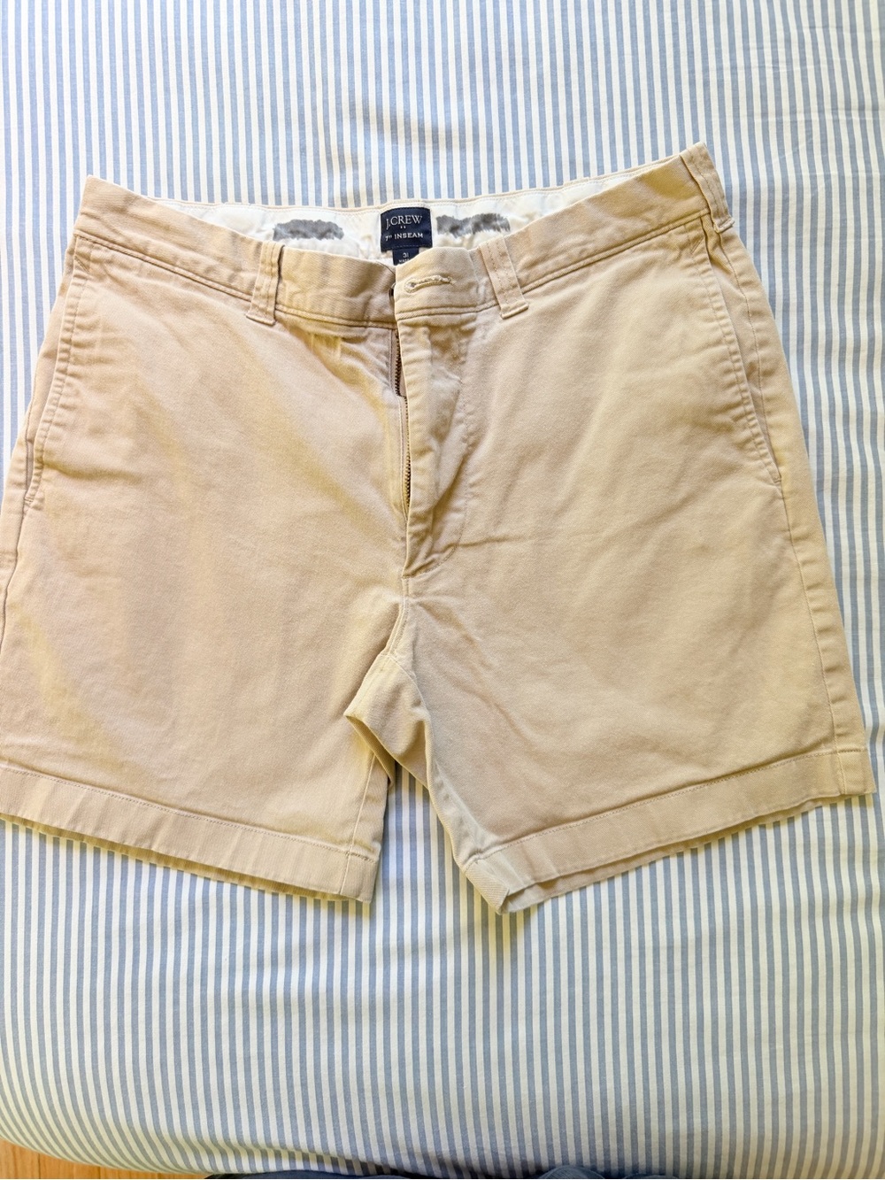 J. Crew Men's 7” Flat Front Chino Shorts